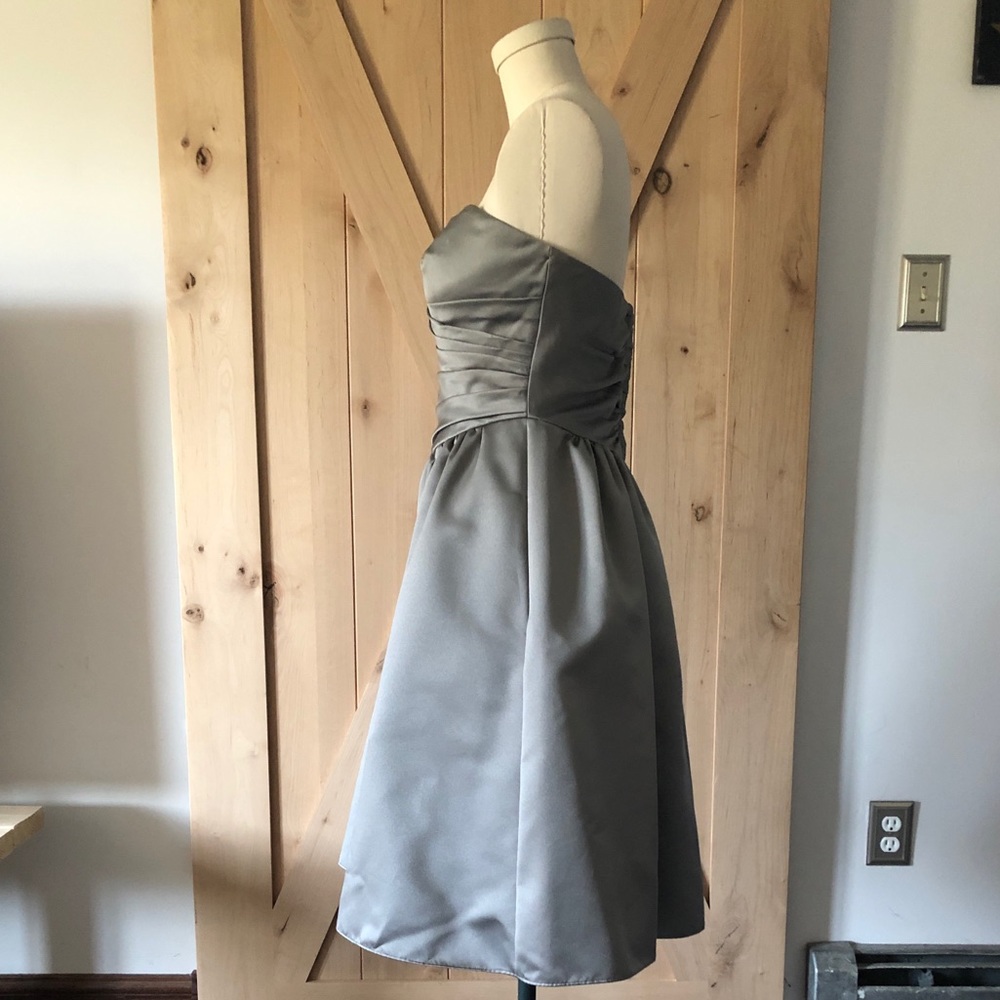 Silver David’s Bridal Dress - Picture 3 of 6